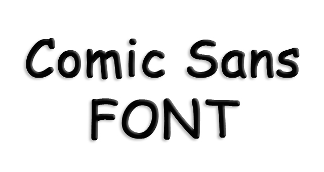 Comic Sans Schriftbild